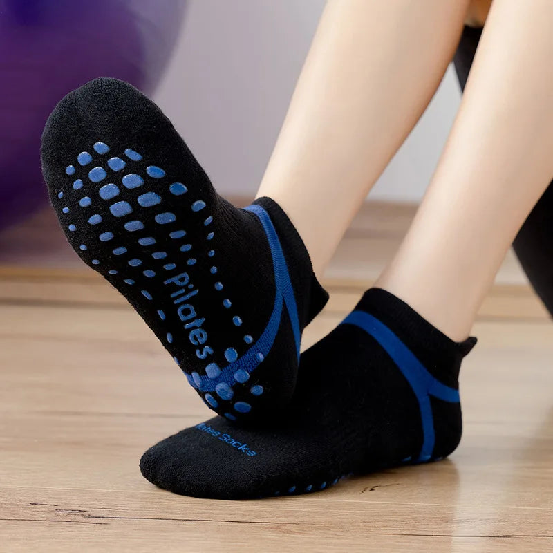 ZenGrippers Anti-Slip Cotton Yoga Socks