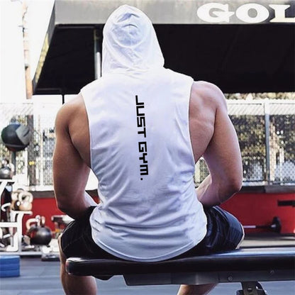 Just Gym Sleeveless Hoodie Tank Top