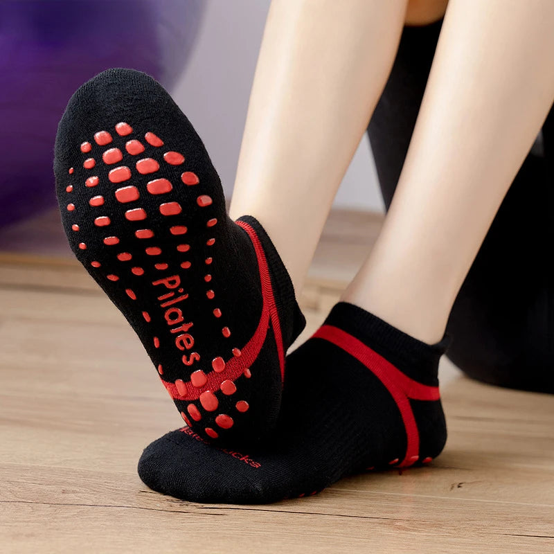 ZenGrippers Anti-Slip Cotton Yoga Socks