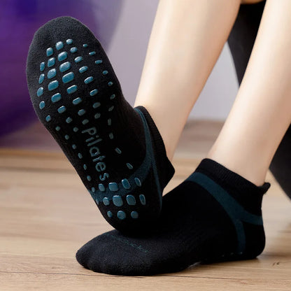 ZenGrippers Anti-Slip Cotton Yoga Socks