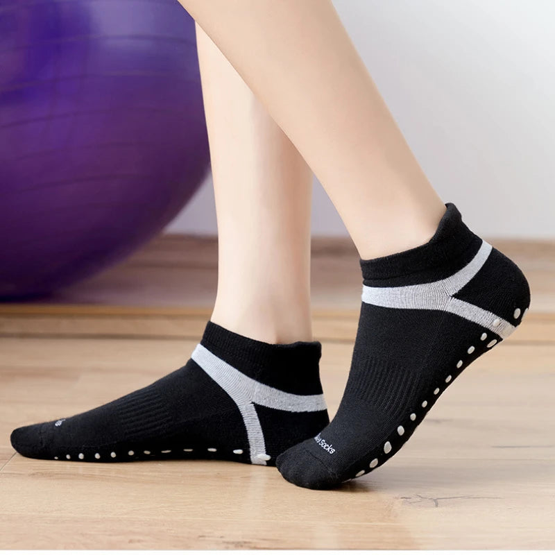 ZenGrippers Anti-Slip Cotton Yoga Socks